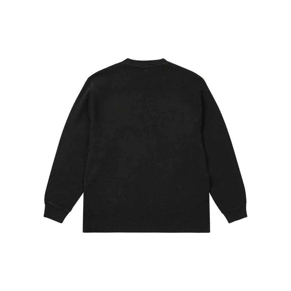 Футболка с длинным рукавом Palace x Schott Waffle Long-Sleeve 'Black' 2