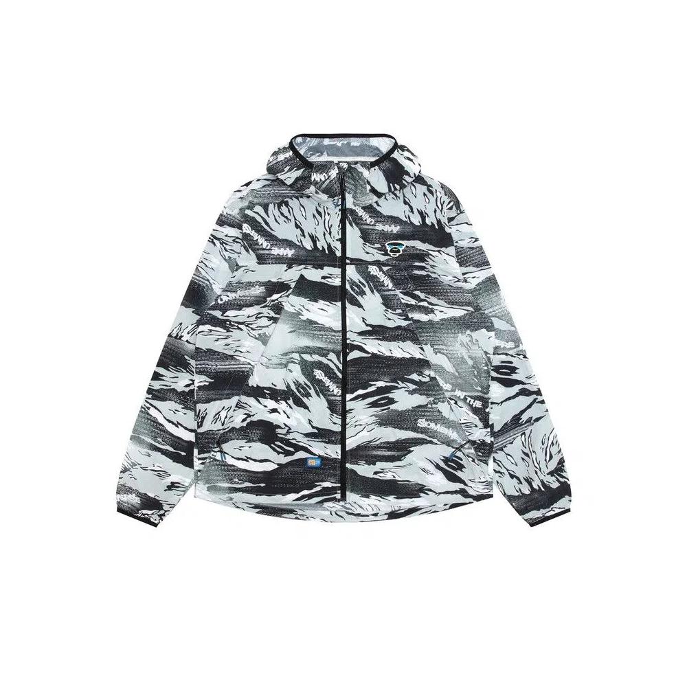 Куртки AAPE AAPEUNVS Unvs Patterned Hooded Jacket 'Black/Grey' 1