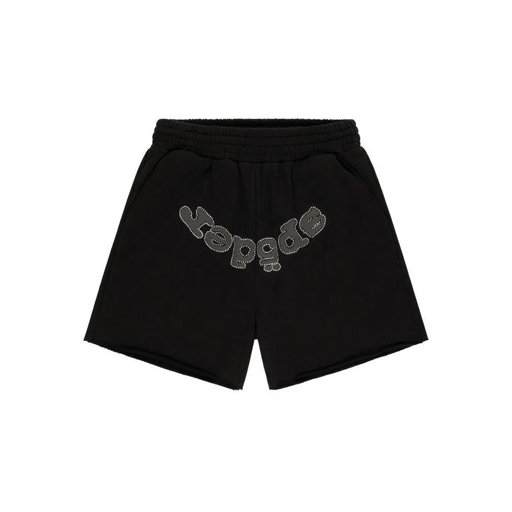 Шорты Sp5der Og Web V2 Rhinestone Short 'Black' 1
