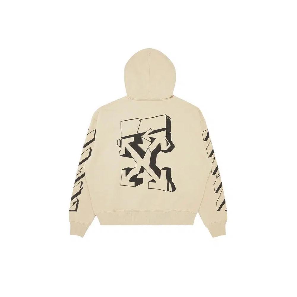 Худи Off-White Graffiti Outline Skate Hoodie «Dark Sand» 2