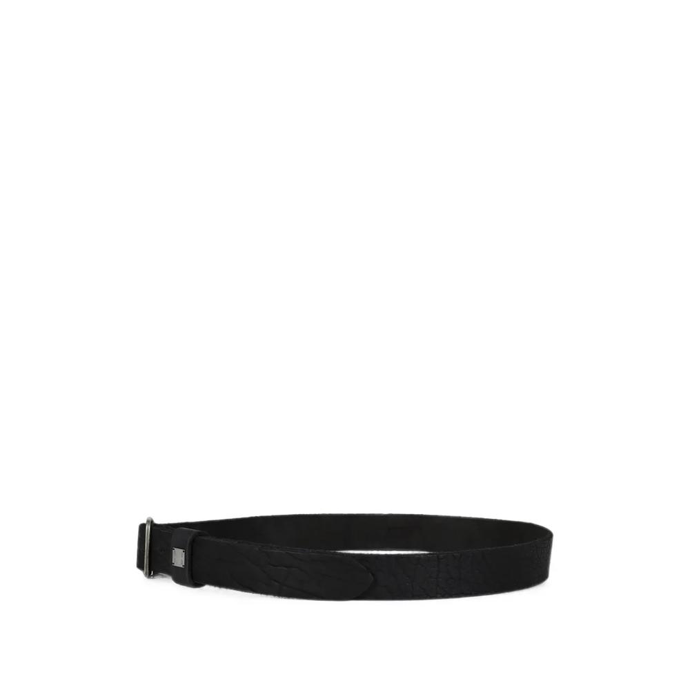 logo-plate leather belt 3