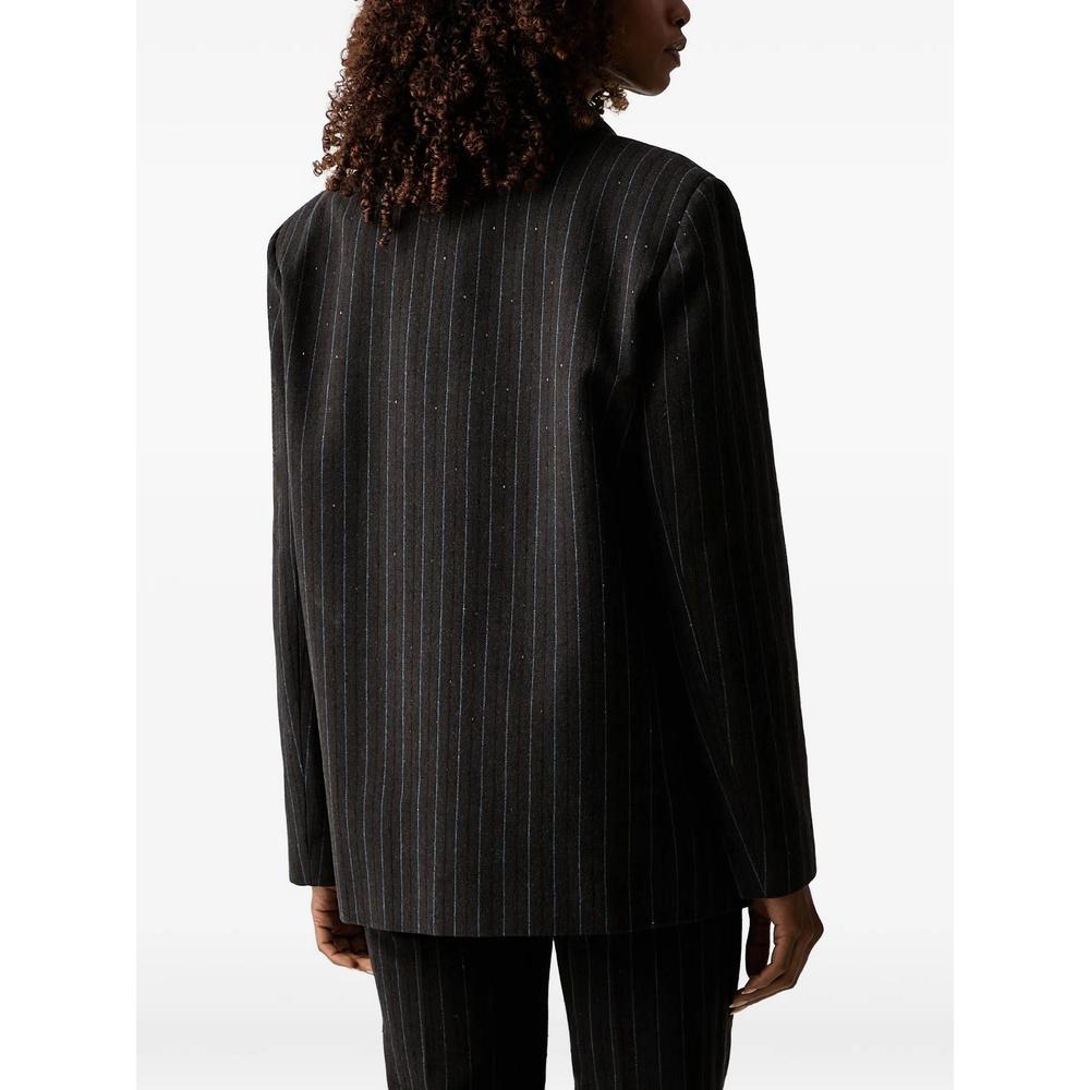 pinstripe sequin-embellished blazer 3