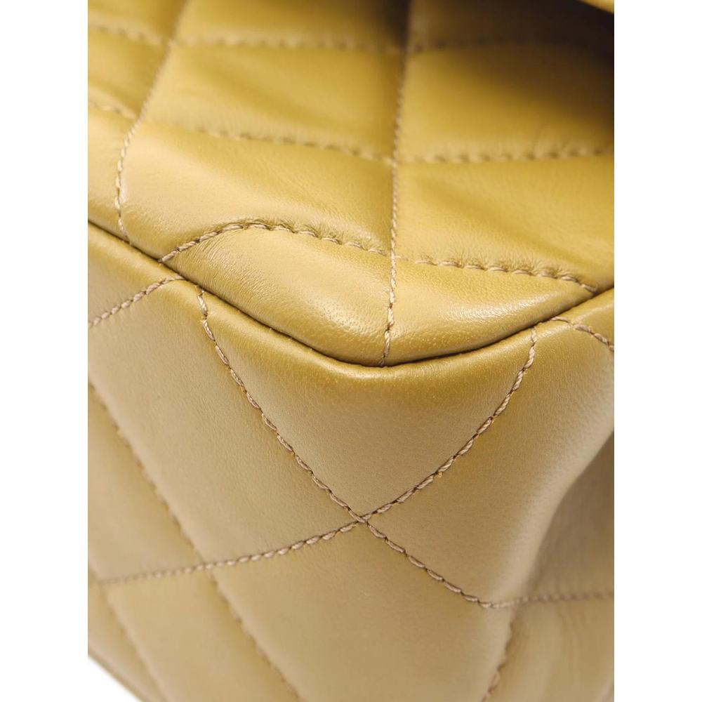 2021-2026 CC Quilted Lambskin Metal Twist Top Handle Flap satchel 2
