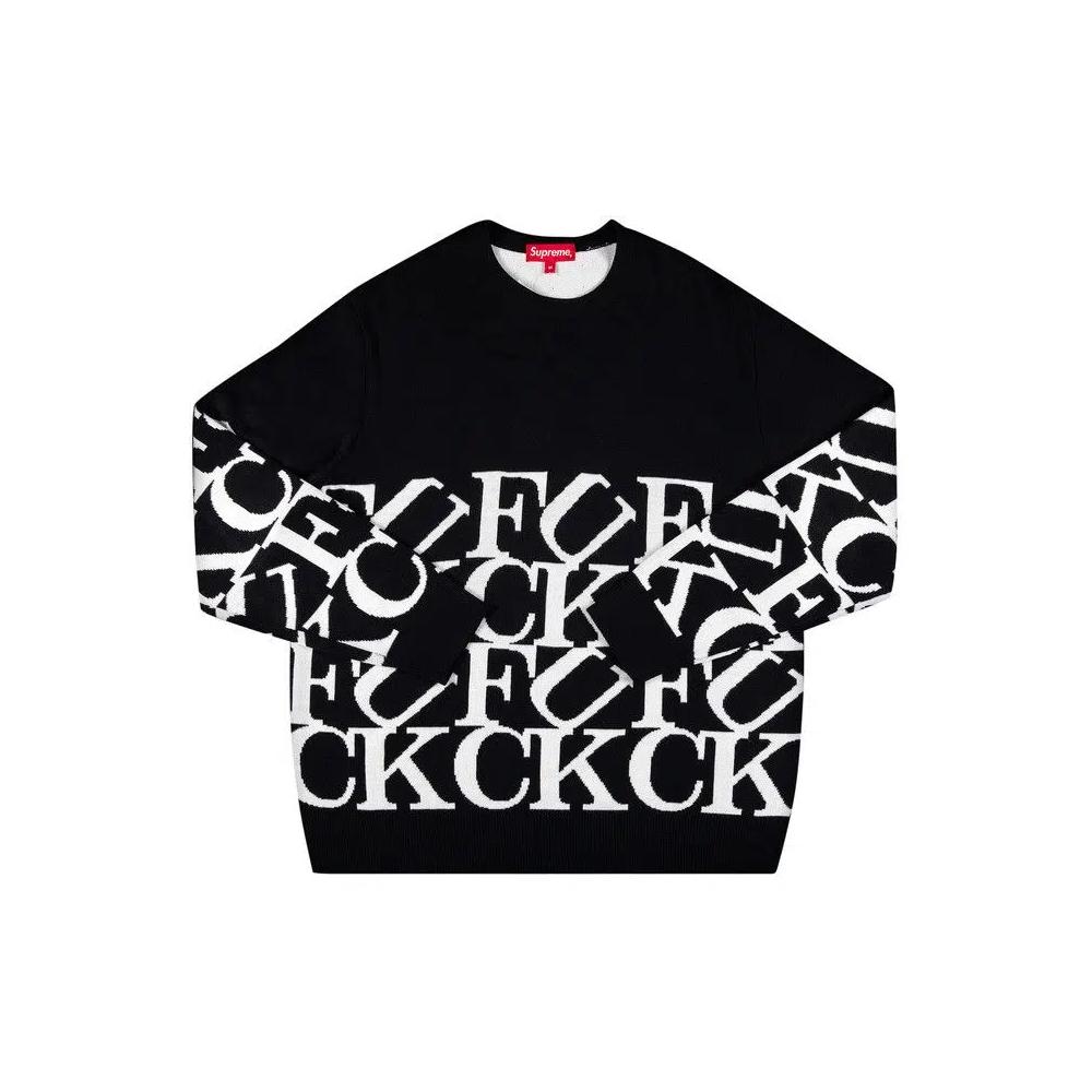 Свитер Supreme Fuck Sweater 'Черный' 1