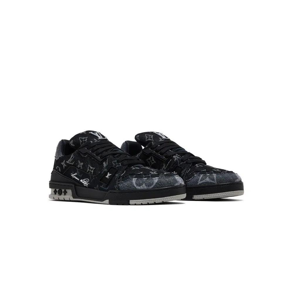 Кроссовки Louis Vuitton Trainer 'Black Monogram Denim' 8