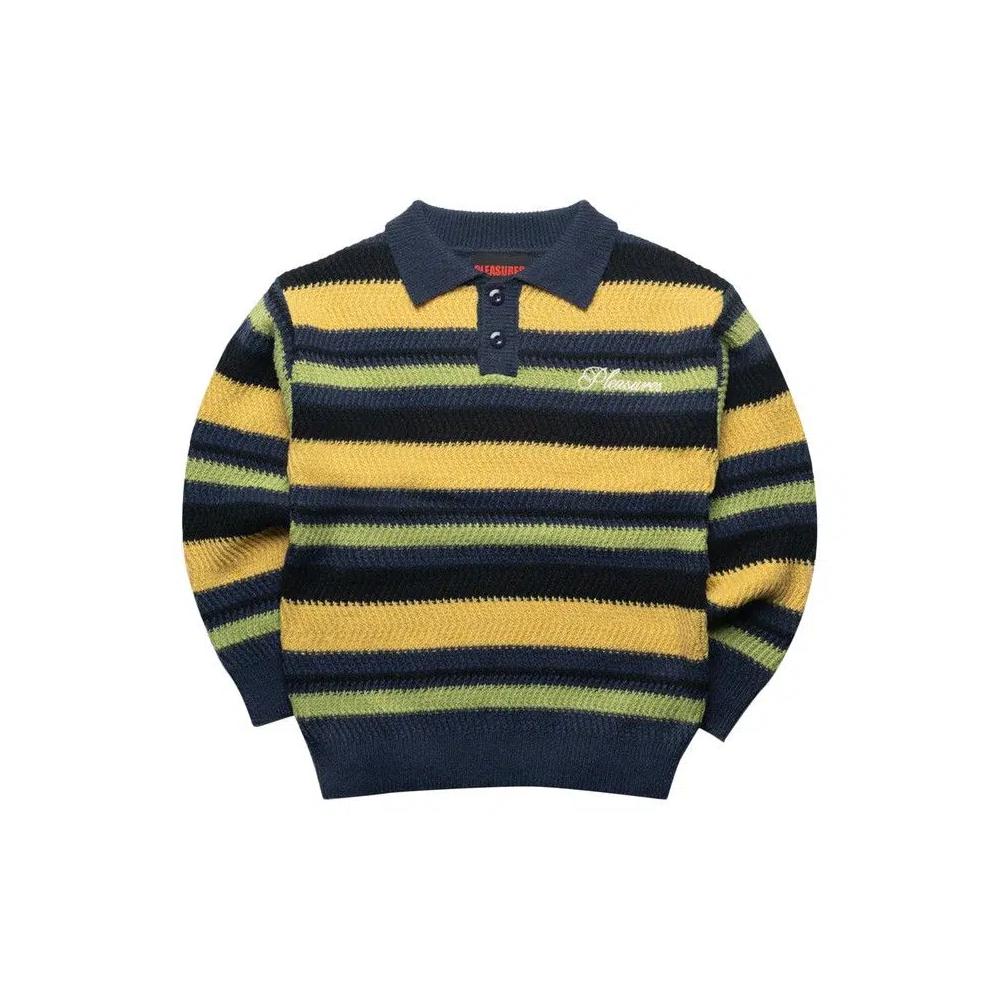 Свитер Sweaters Pleasures Cooper Polo 'Желтый' 1