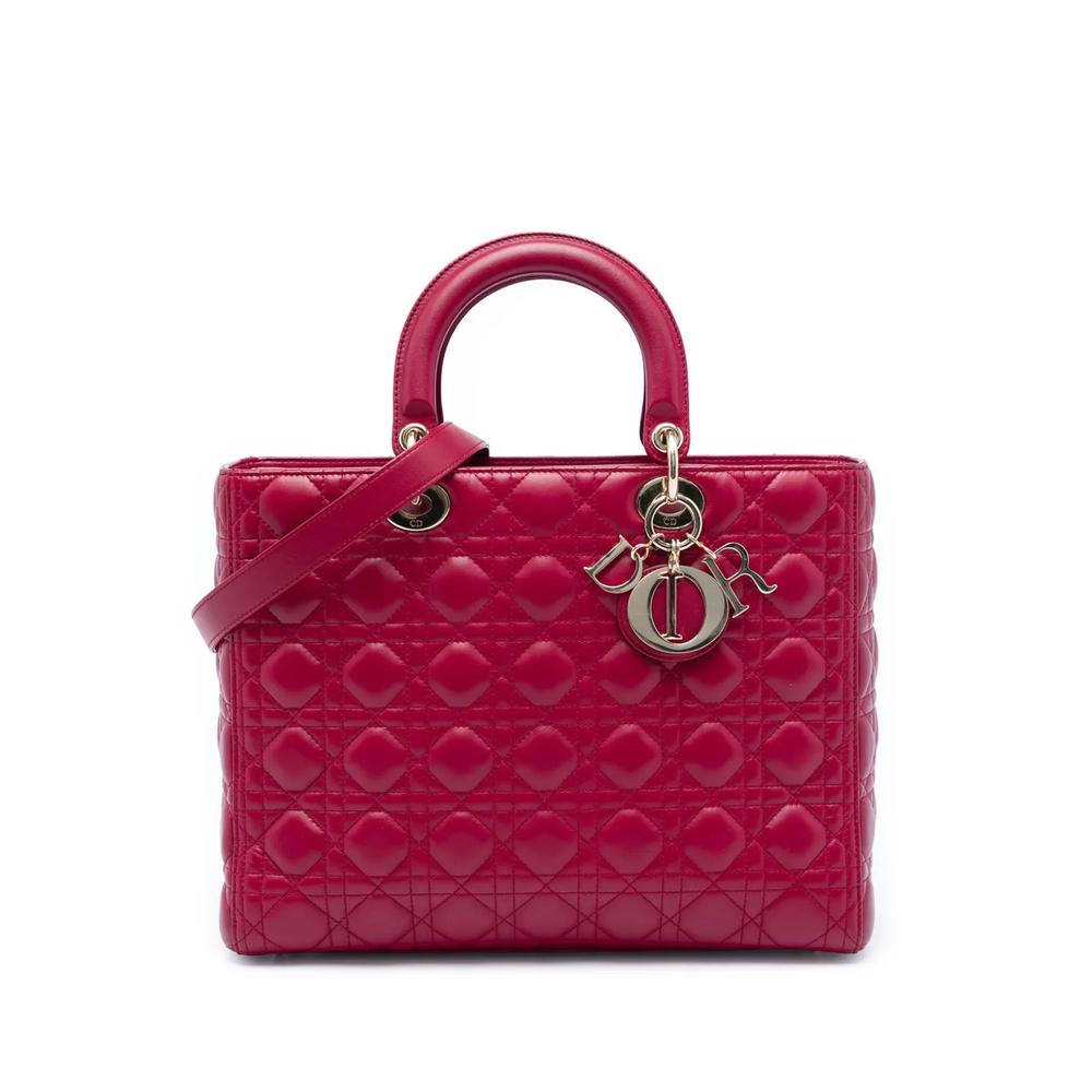 Большая сумка-сэтчел Cannage Lady Dior (2018 год) 1