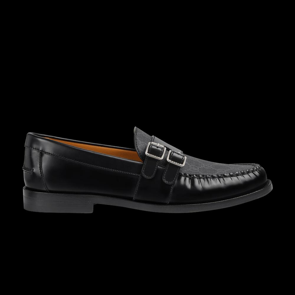 Лоферы Gucci Лофер с пряжкой 'GG Monogram - Черный' 1