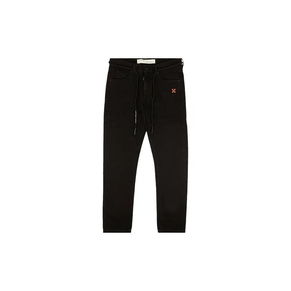 Off-White Diag Slim Short Jeans 'Черный' 1