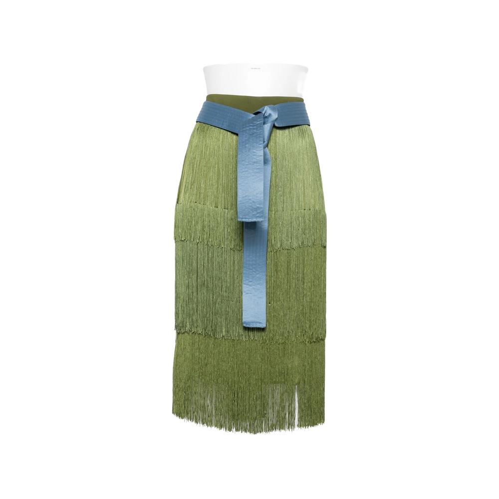 Lola fringed tiered mid skirt 1