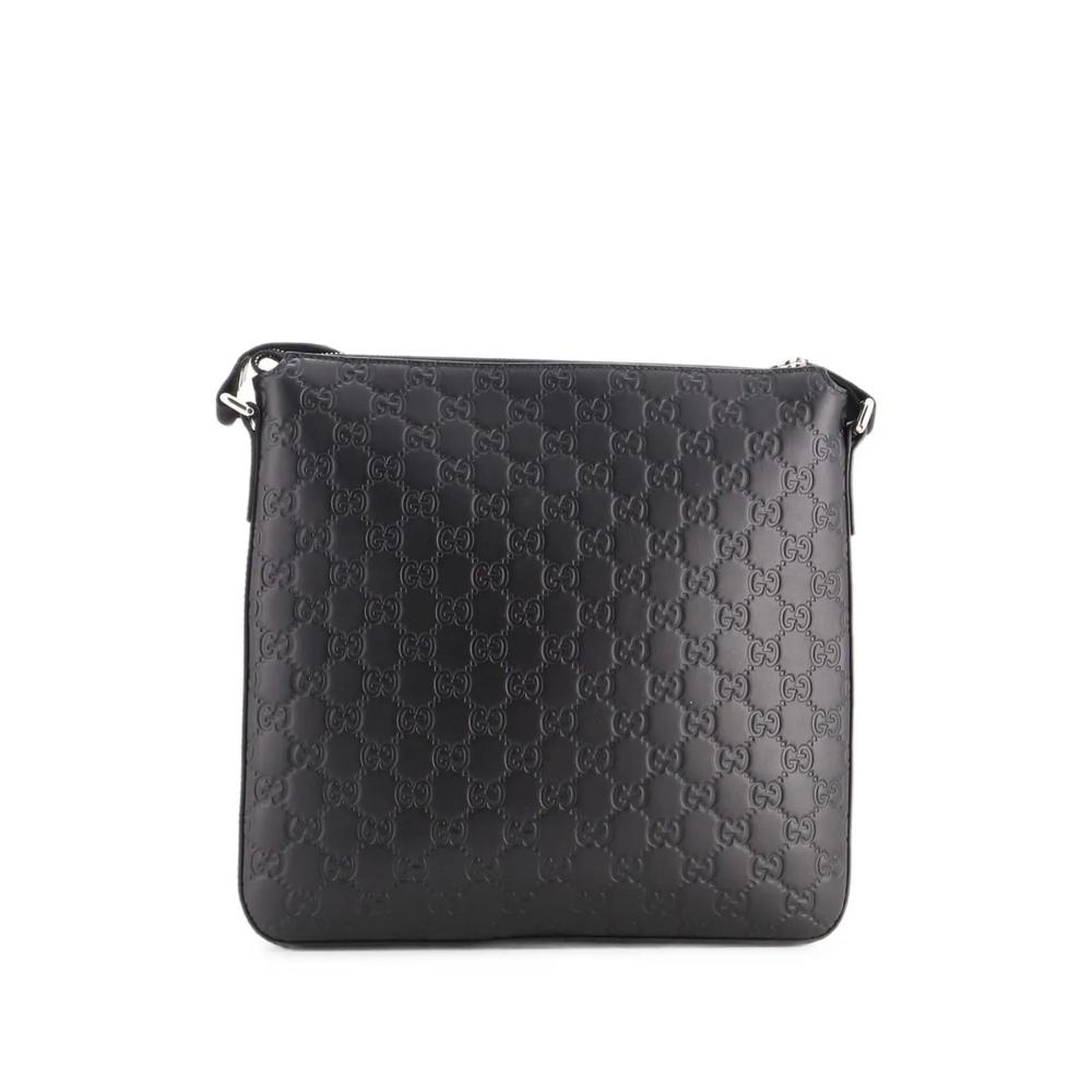 Сумка через плечо Signature Zip Messenger Bag Guccissima среднего размера 2