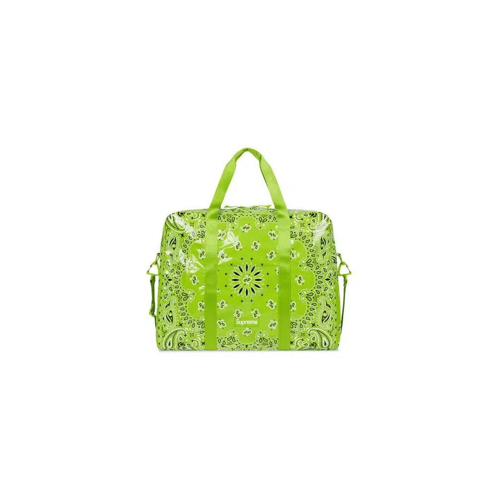 Сумки-дафлы Supreme Bandana Tarp Large Duffle Bag 'Ярко-зеленый' 1
