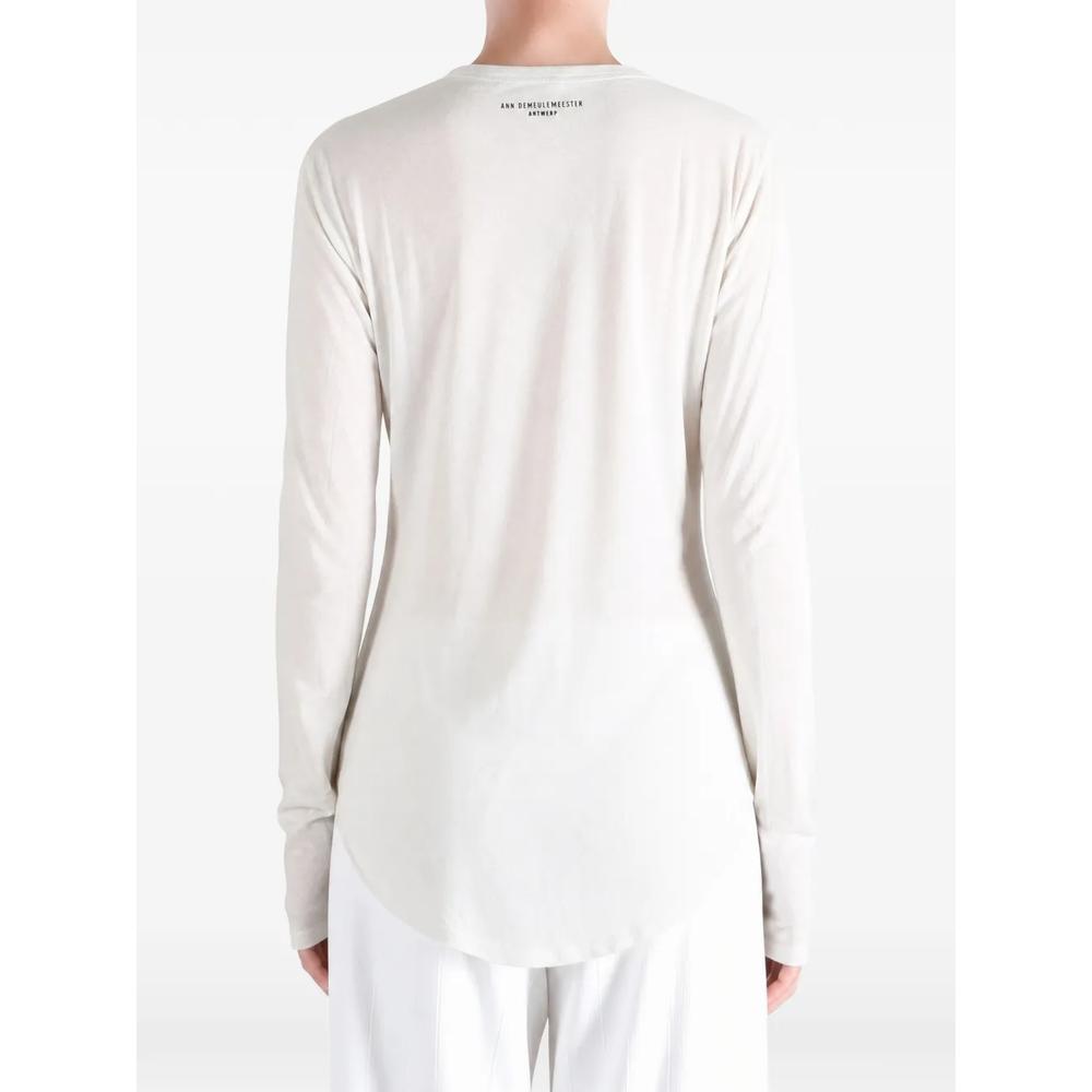 Dot graphic-print long-sleeved t-shirt 4