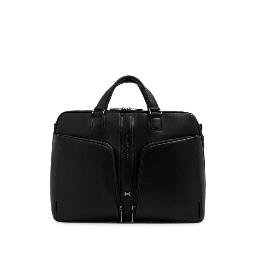 logo-plaque laptop bag 1