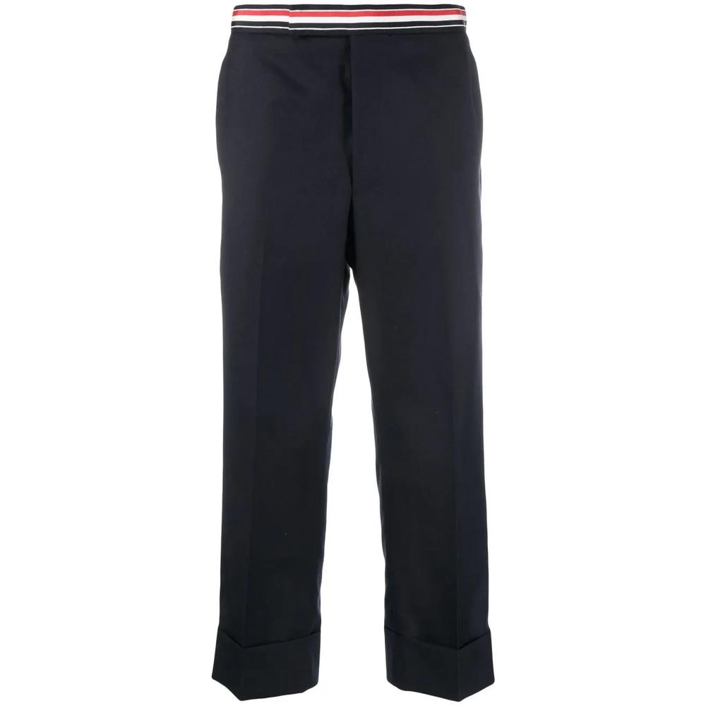 RWB-waistband cropped tailored trousers 1