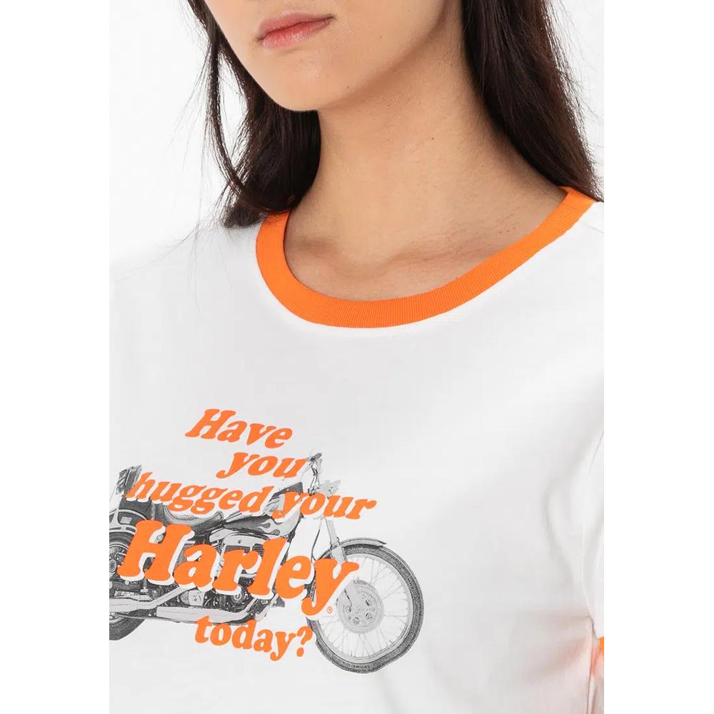 Футболка Harley-Davidson® Hug A Harley® с контрастными манжетами 3