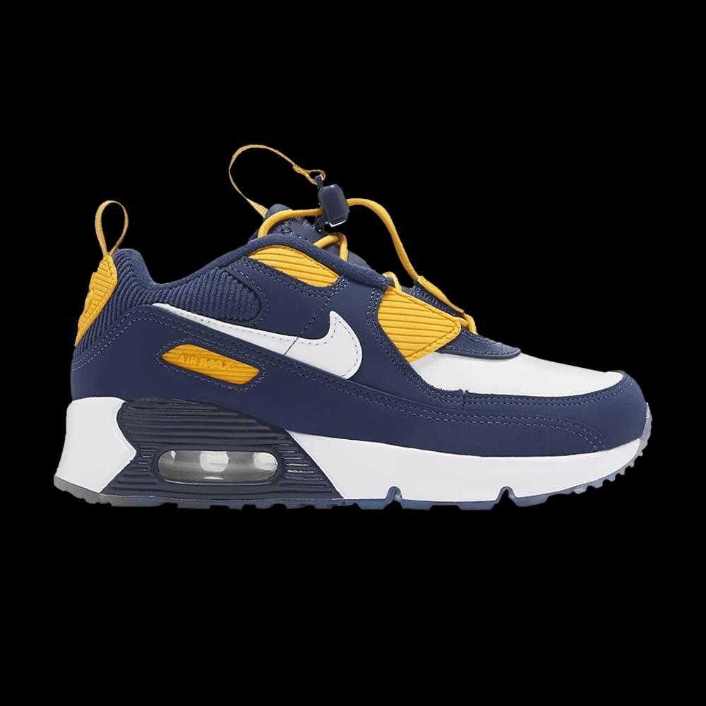 Кроссовки Nike Air Max 90 Toggle SE PS 'Midnight Navy University Gold' 1