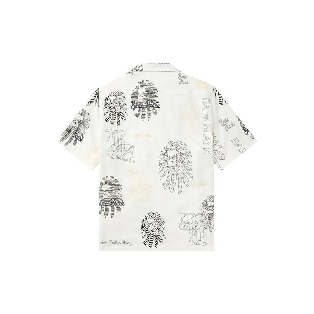 Рубашки на пуговицах BAPE Black Bape Graphic Stitch Shirt 'White' 2