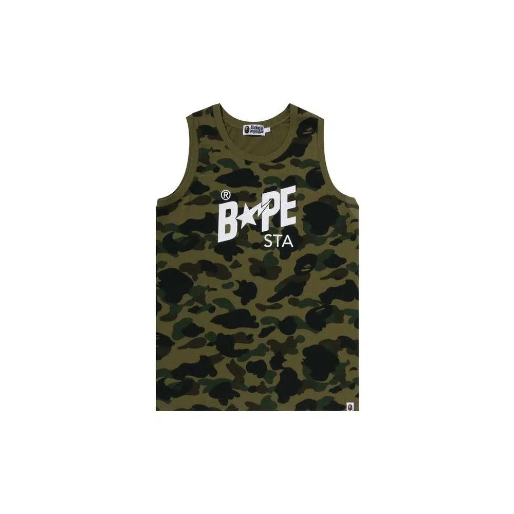 Майки BAPE 1st Camo Bape Sta Tank Top 'Green' 1
