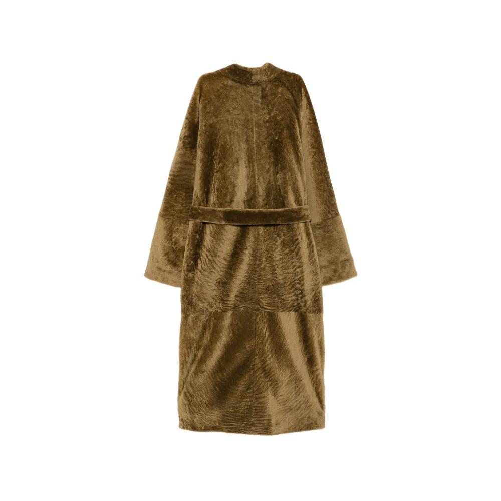 Dilan belted leather coat 2