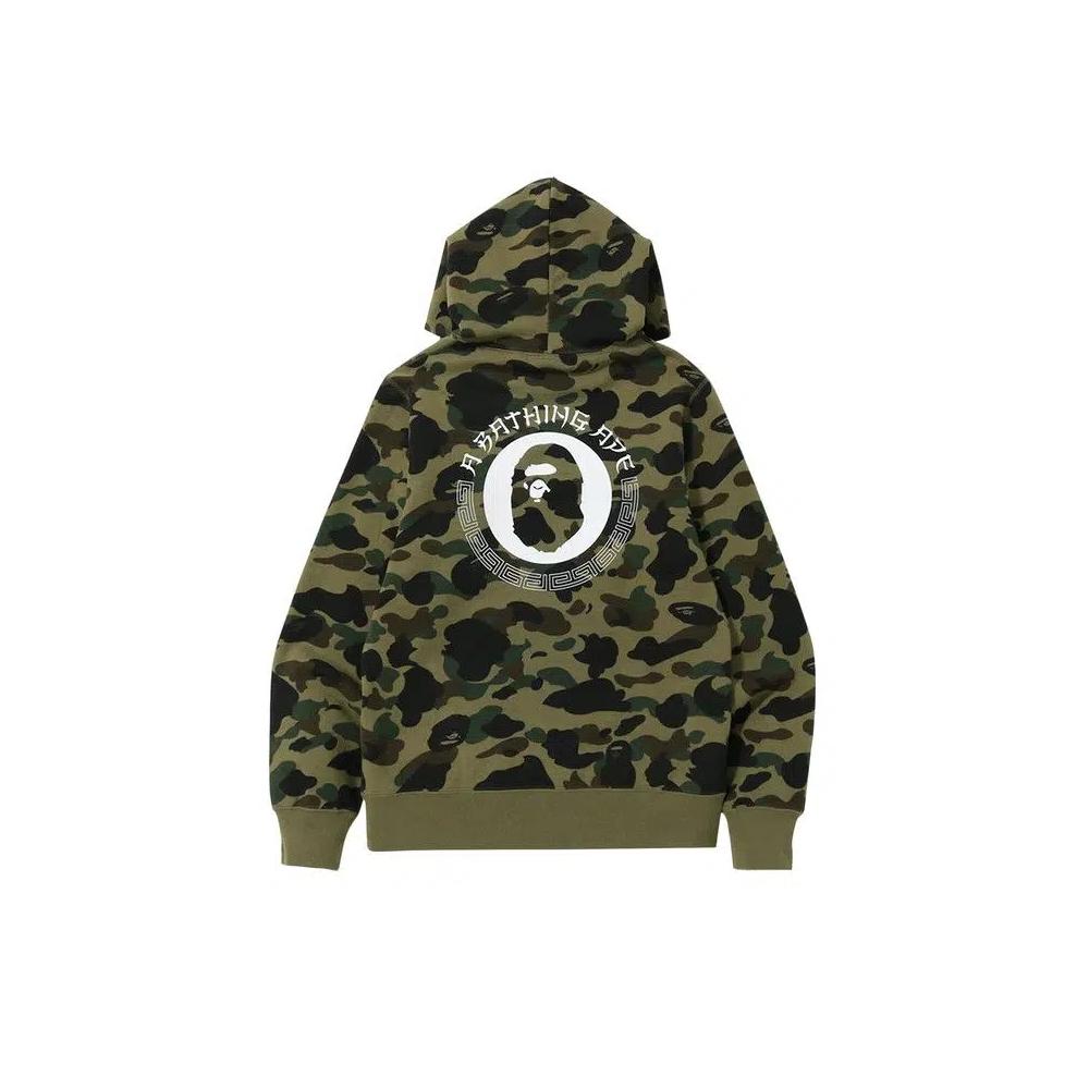 Топы BAPE 1st Camo Kanji Pullover Hoodie 'Green' 2