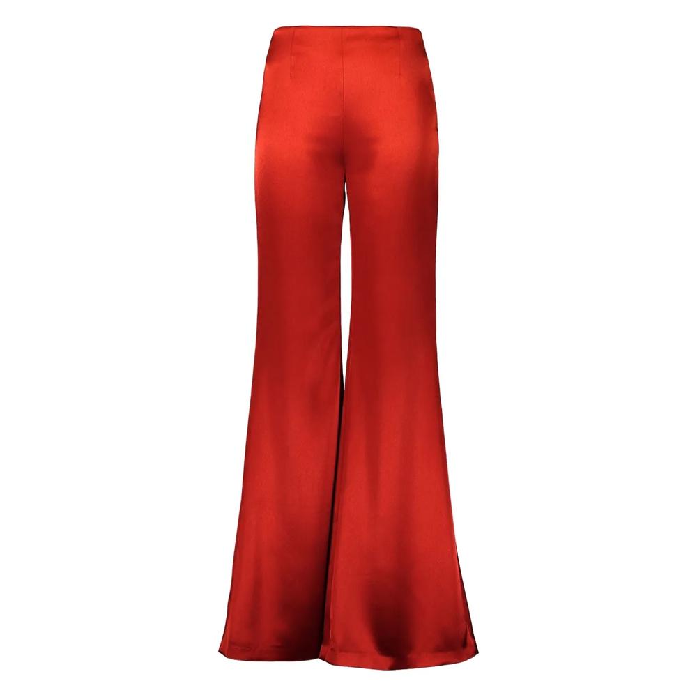 satin flared trousers 1