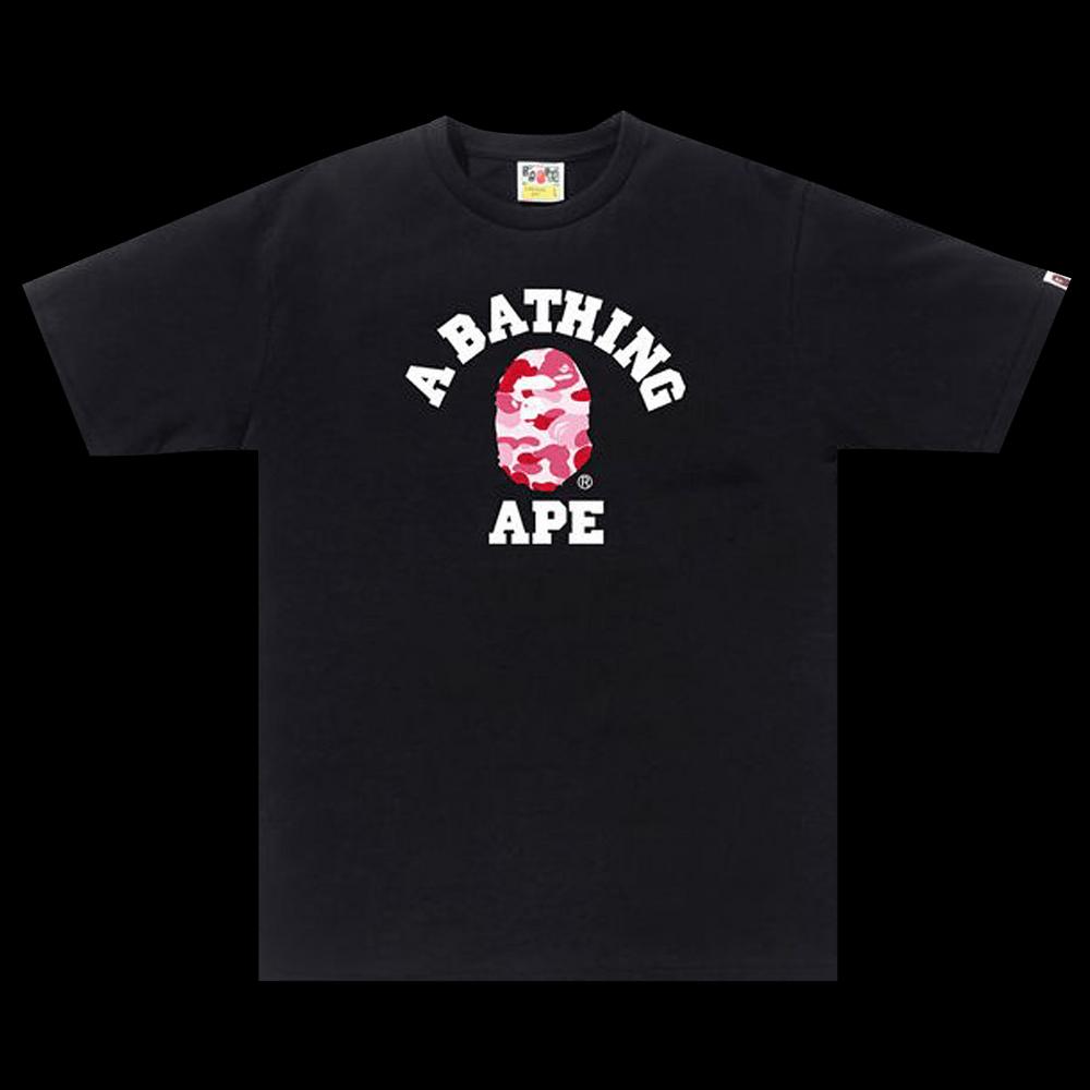 Футболки BAPE ABC Camo College Tee 'Black/Pink' 1