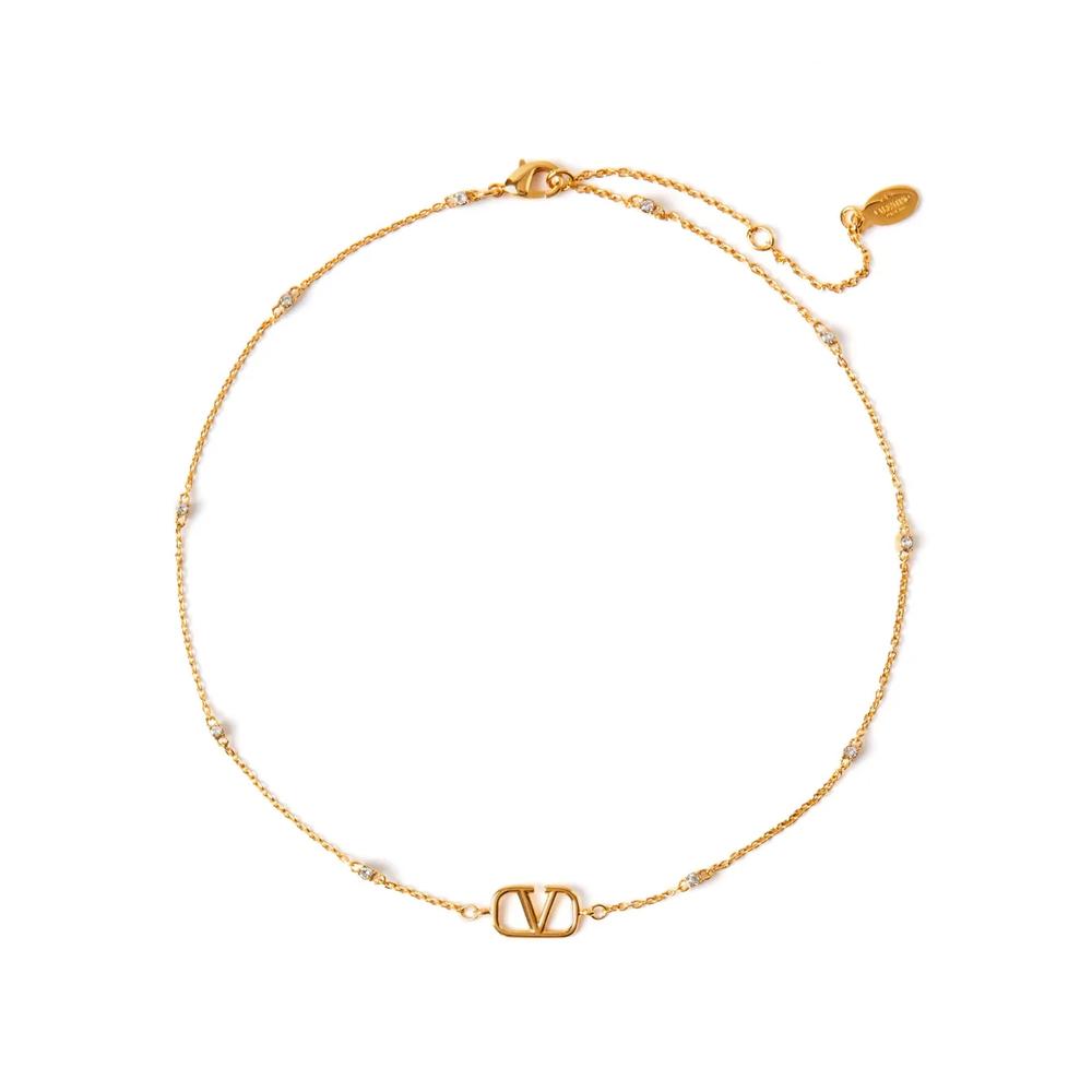 Колье с логотипом VLogo Signature и кристаллами Swarovski 1