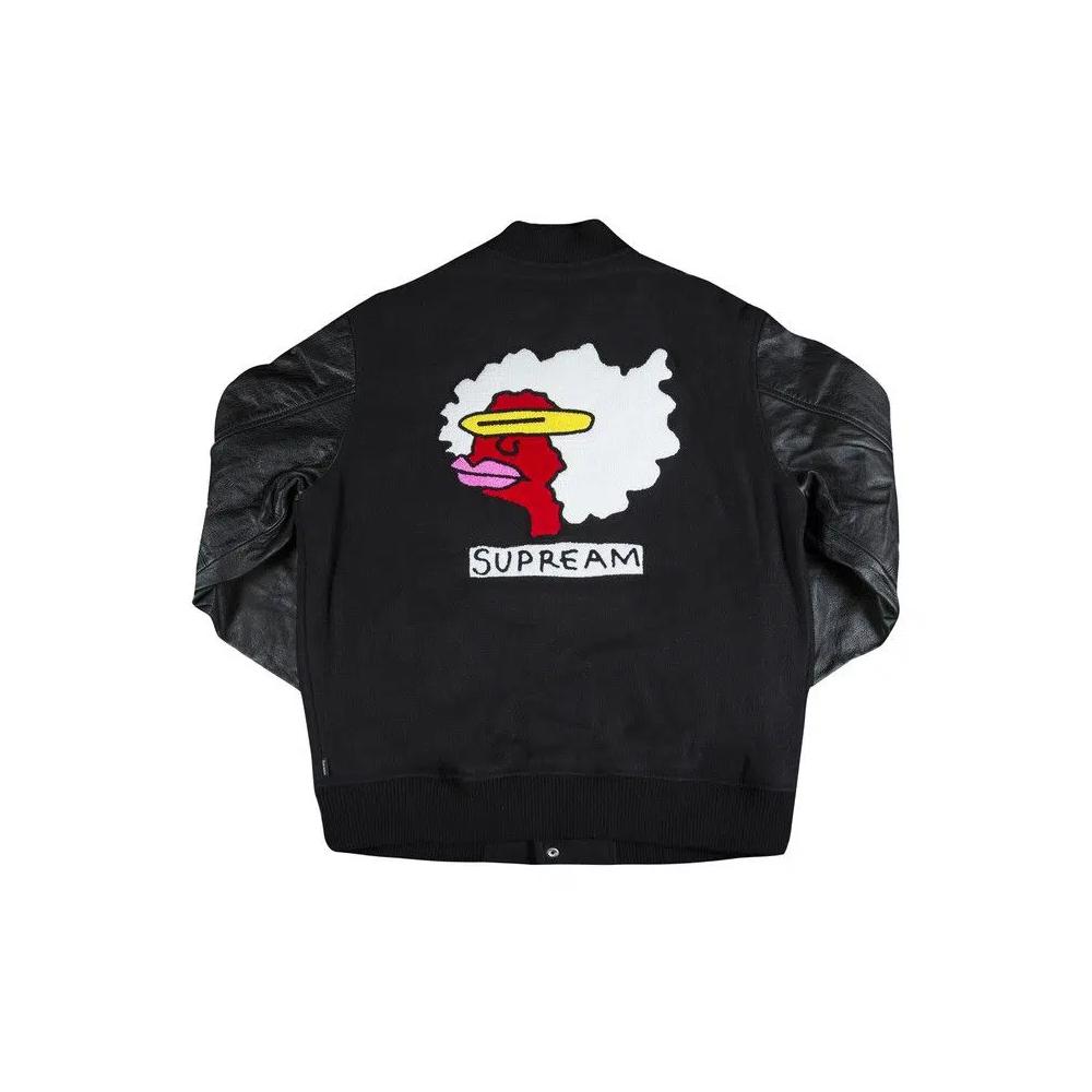 Варсити-куртки Supreme Gonz Ramm Varsity Jacket 'Black' 2