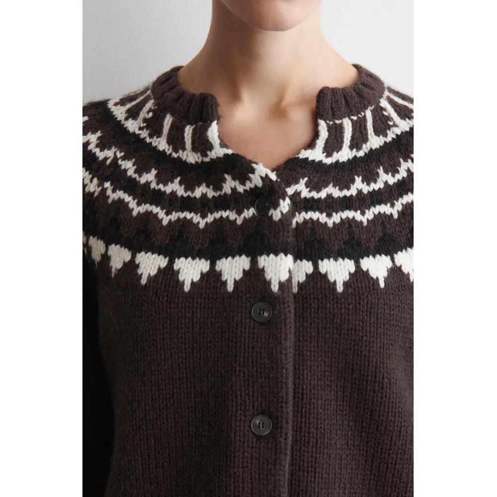 FAIR ISLE ШЕРСТЯНОЙ-КАШЕМИРОВЫЙ КАРДИГАН 5