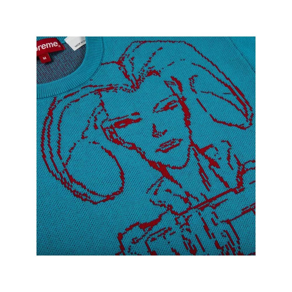 Свитеры Supreme Aeon Flux Sweater 'Cyan' 3
