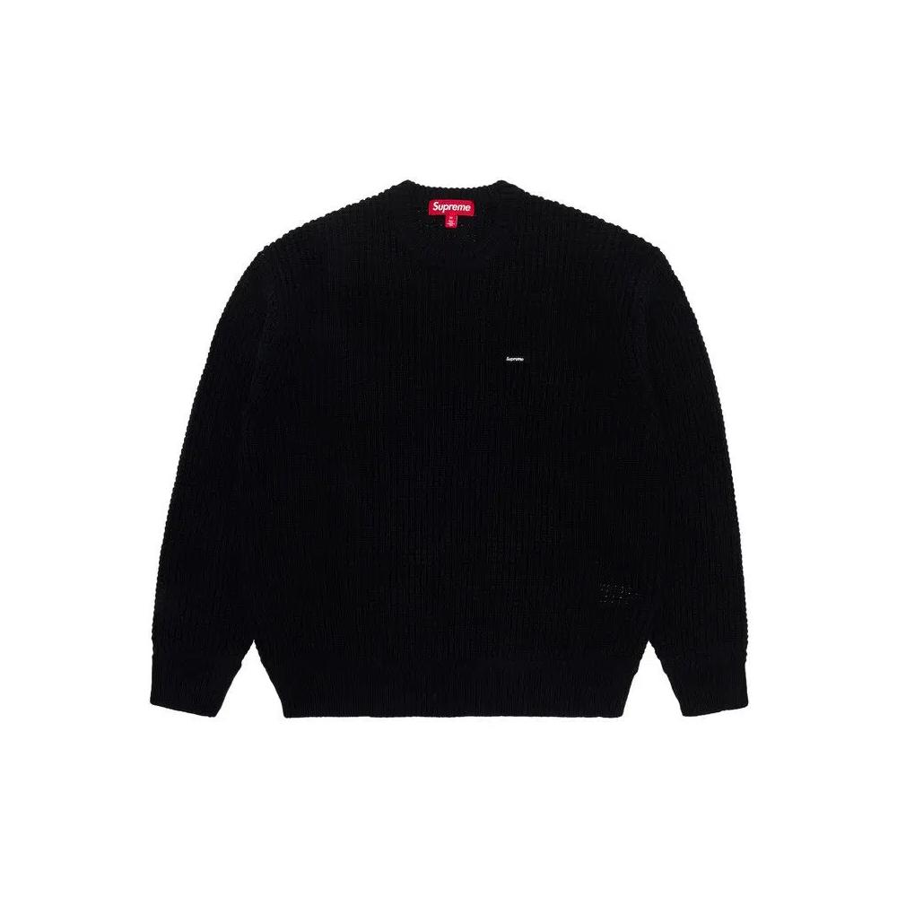Свитера Supreme Waffle Small Box Sweater 'Black' 1