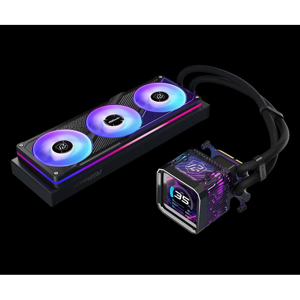 ASRock Phantom Gaming 360 LCD 360mm водяное охлаждение - Черный 2