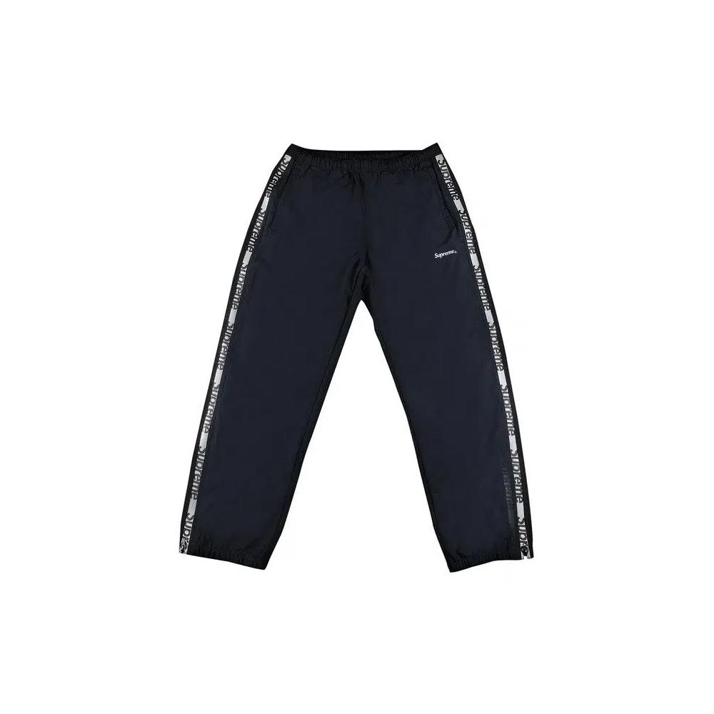 Спортивные штаны Supreme Reflective Zip Track Pant 'Black' 1