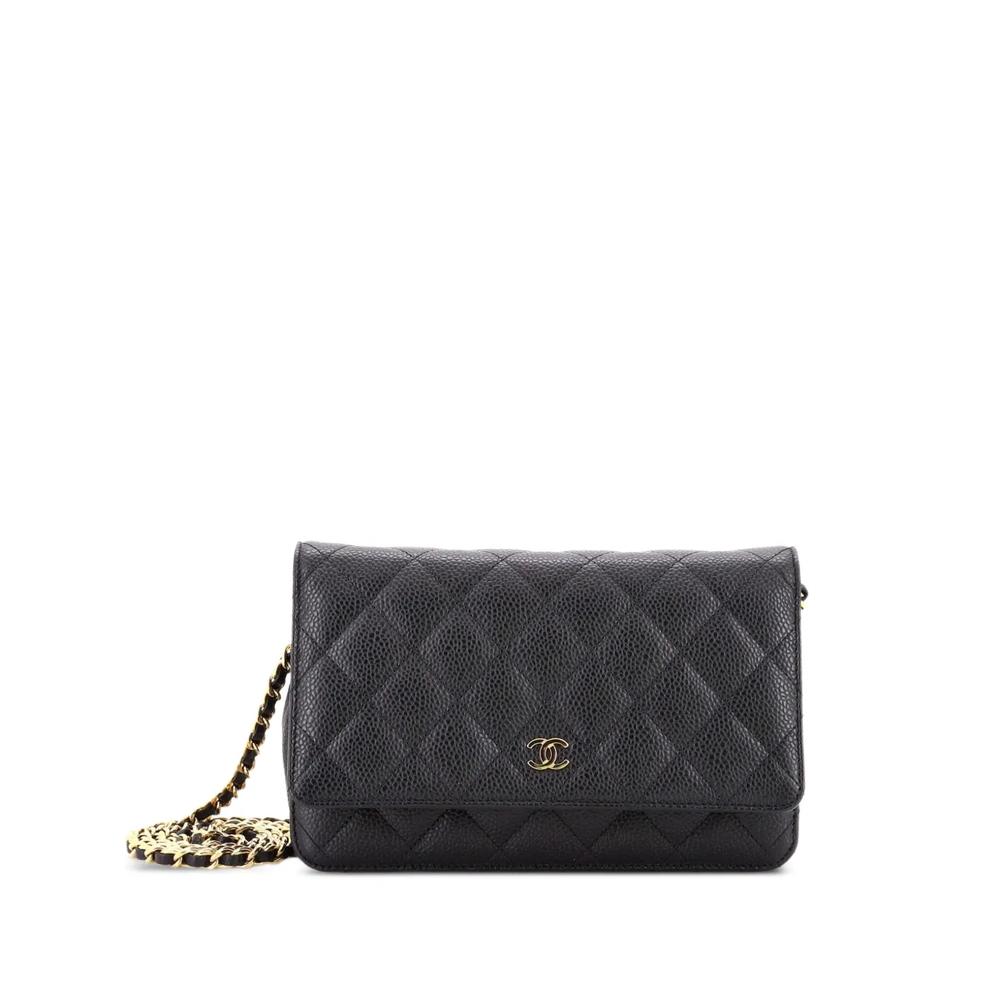 Стеганая сумка через плечо Wallet on Chain Quilted Caviar 1
