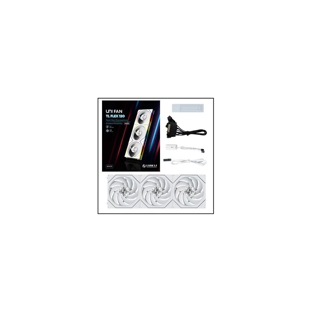 LIAN LI UNI FAN TL FLEX 120mm комплект из 3 вентиляторов - White белый 2