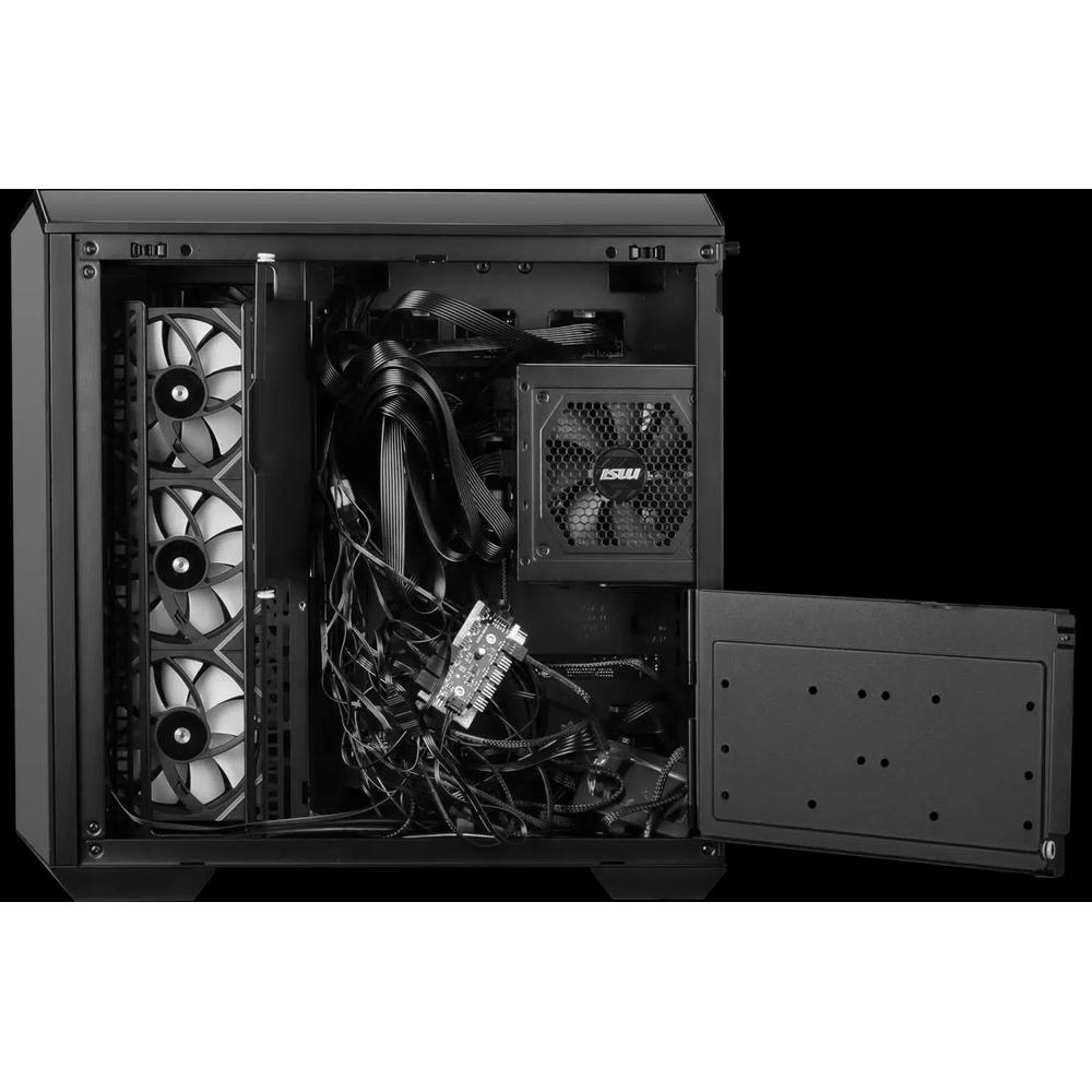 MSI MAG PANO 100L PZ ATX корпус - черный Black (с 4 вентиляторами ARGB) 16
