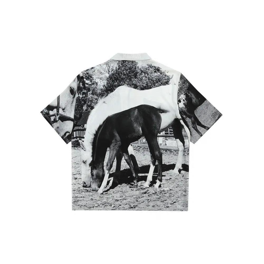 Топы Pleasures Horses Button Down 'White' 2