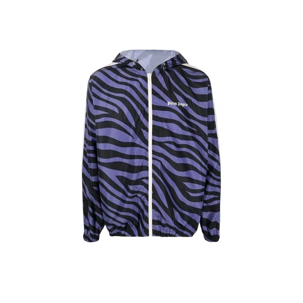 Анораки Palm Angels Zebra Print Windbreaker 'Фиолетовый/Черный' 1