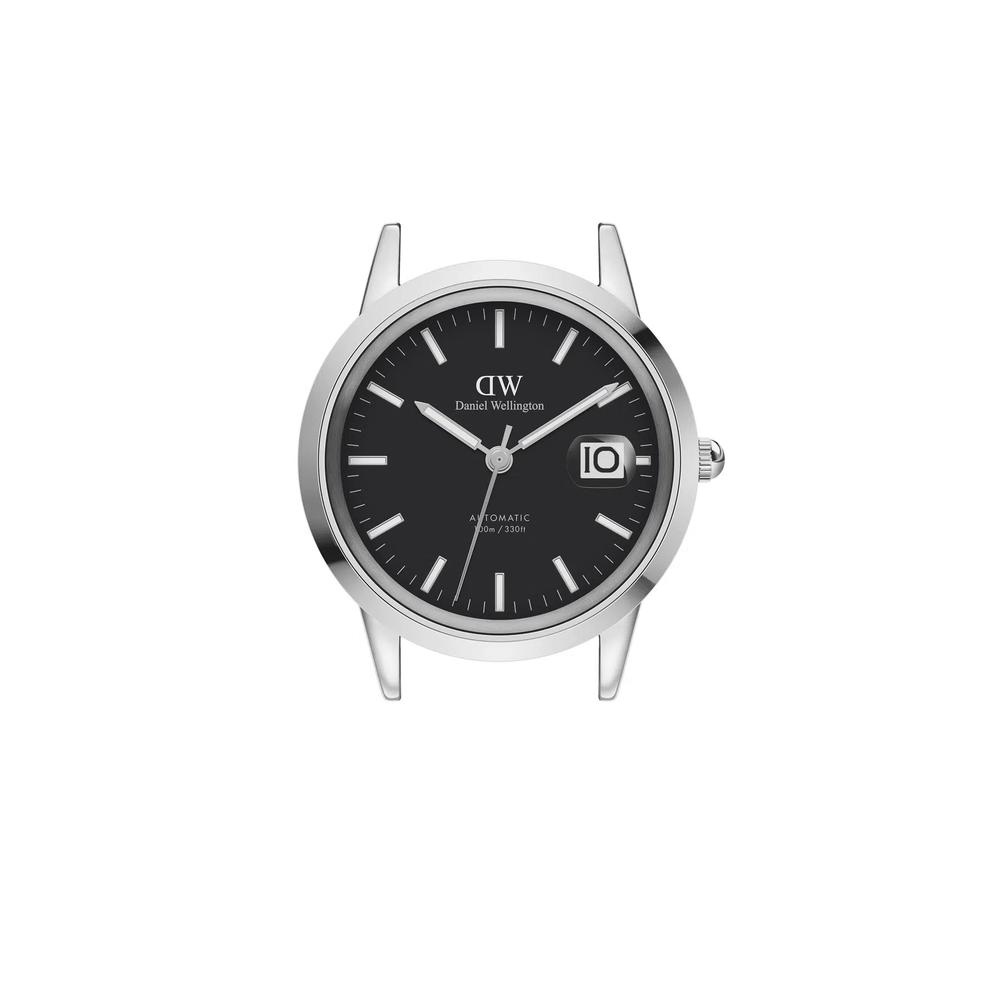Iconic Link Automatic Black Dial 40mm Men's Stainless Steel Watch with Link Strap - Silver - Мужские часы Часы для мужчин - DW OFFICIAL 3