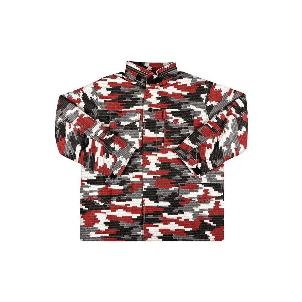 Куртки Supreme Logo Camo M-65 Jacket «Красный» 1