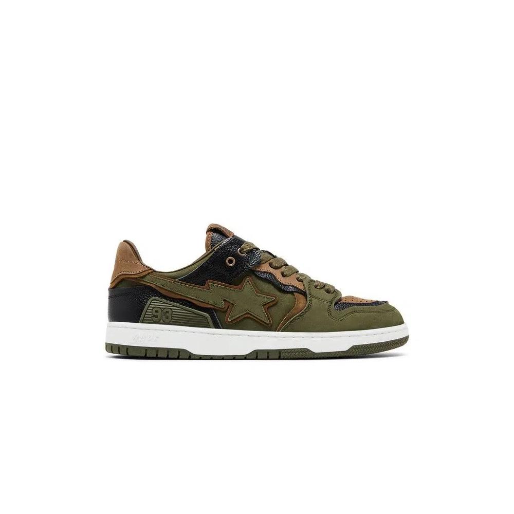 Кроссовки BAPE Sk8 Sta #6 'Olive Drab' 1