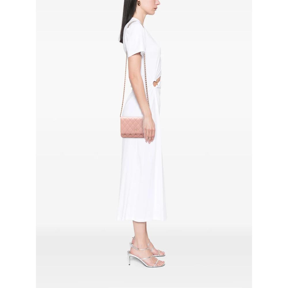 2019 CC Quilted Iridescent Caviar Wallet on Chain crossbody bag 2