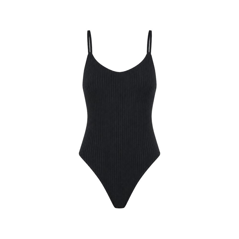 ribbed-knit swimsuit 1