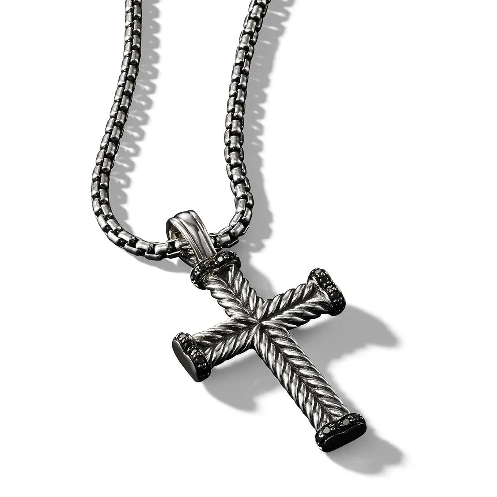 Серебряная подвеска Chevron Cross (33.5 мм) 2