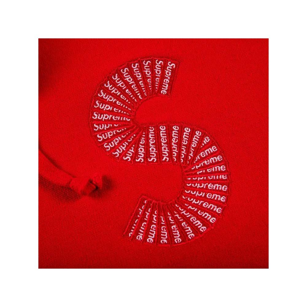 Худи Supreme S Logo Hooded Sweatshirt «Red» 2