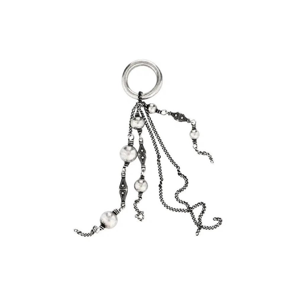 Кольца Ann Demeulemeester Geometric Charm Biny Ring 'Античное серебро' 2