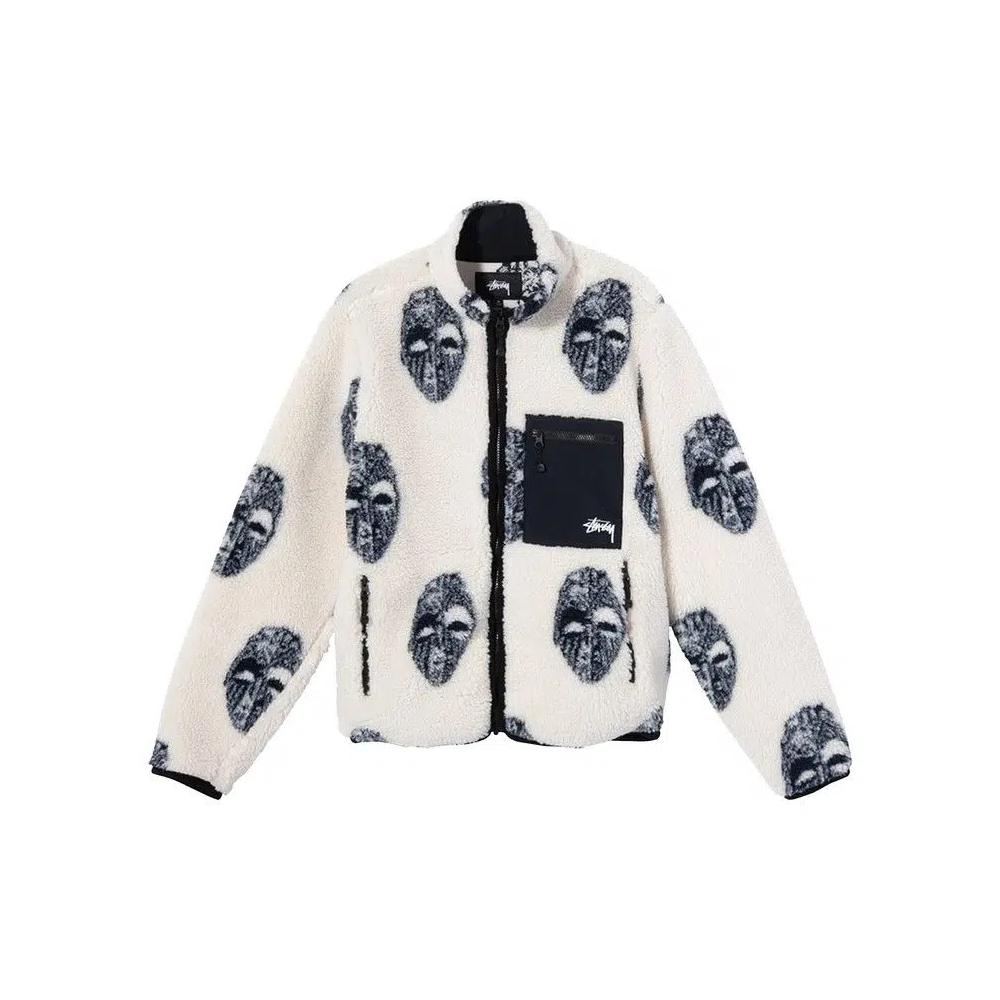 Верхняя одежда Stussy Mask Jacquard Sherpa 'Natural' 1