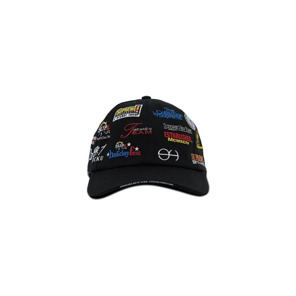Кепки Supreme Sponsors 6-Panel «Black» 1