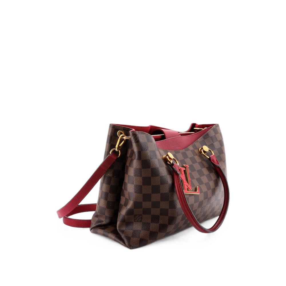 LV Riverside Handbag Damier with Leather tote bag 3